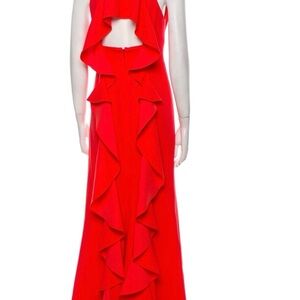 Vibrant Red Lela Rose Gown